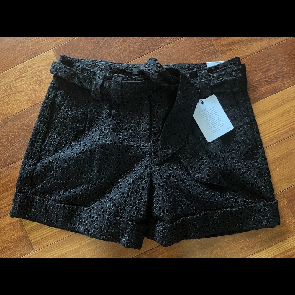 New Express design studio eyelet shorts size 0